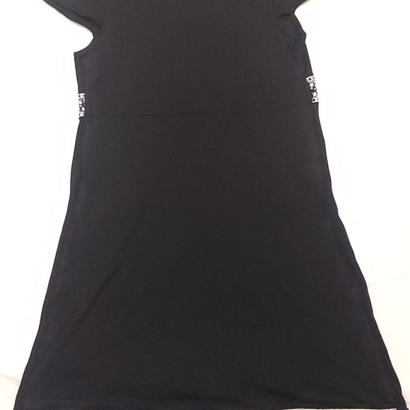 INC INTERNATIONAL CONCEPTS WOMEN'S EMBROIDERED BLACK DRESS W/ BEADING DETAILS, L - Picture 6 of 14